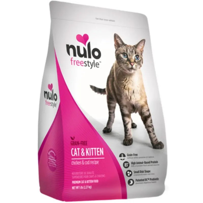 Nulo Freestyle Cat & Kitten Chicken & Cod Recipe Dry Cat Food 5 lb