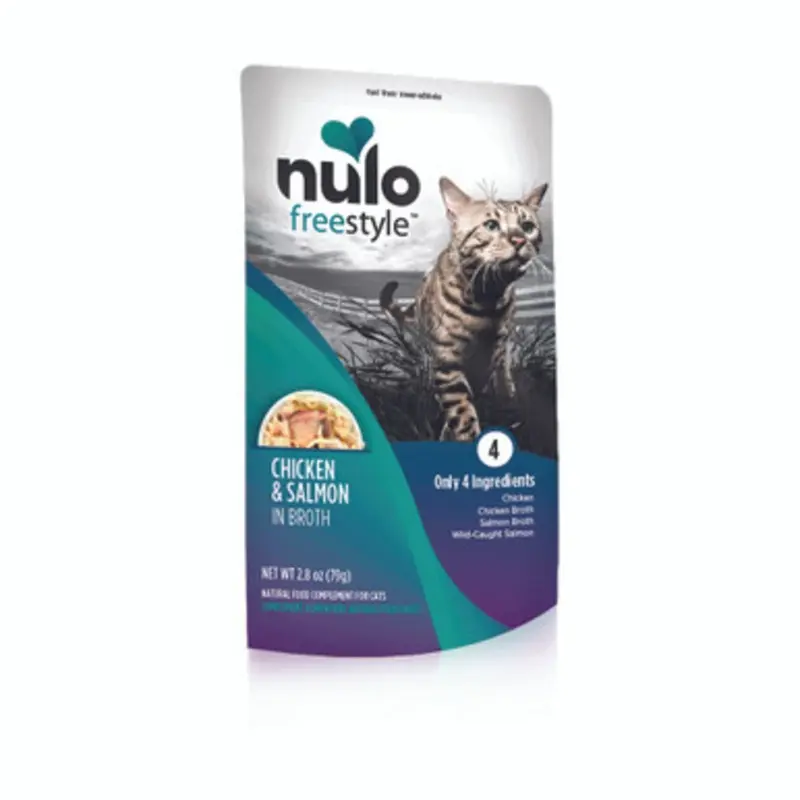 Nulo Freestyle Chicken & Salmon in Broth Wet Cat Food Topper 2.8 oz