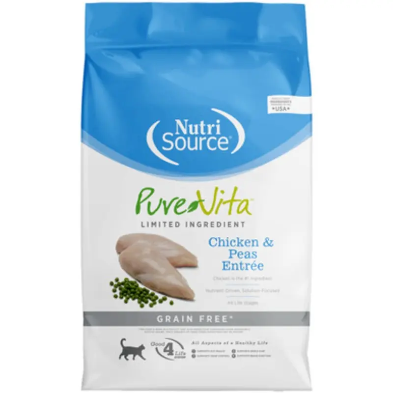PureVita Limited Ingredient Chicken & Peas Entre Grain Free Dry Cat Food 4 lb
