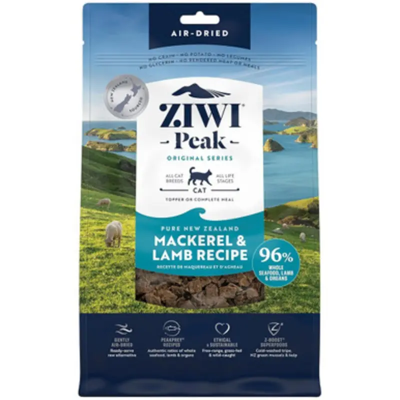 ZIWI Peak Mackerel & Lamb Recipe Air-Dried Cat Food 14 oz