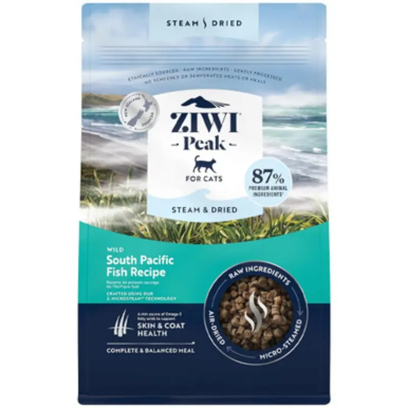 ZIWI Peak Steam & Dried Wild South Pacific Fish Recipe Air-Dried Cat Food 1.8 lb
