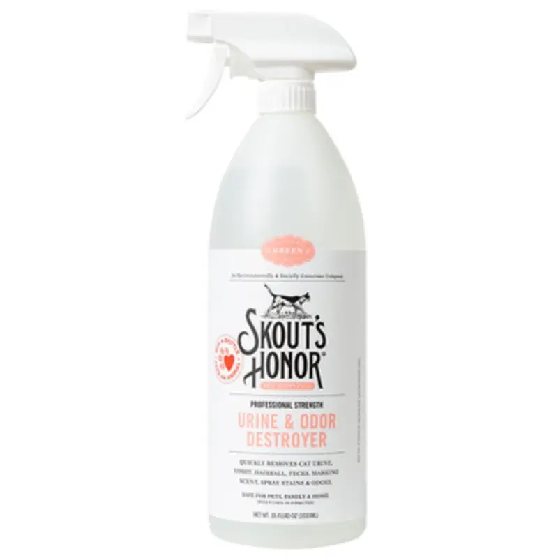 Skout's Honor Professional Strength Urine & Odor Destroyer Spray for Cats 35 fl oz