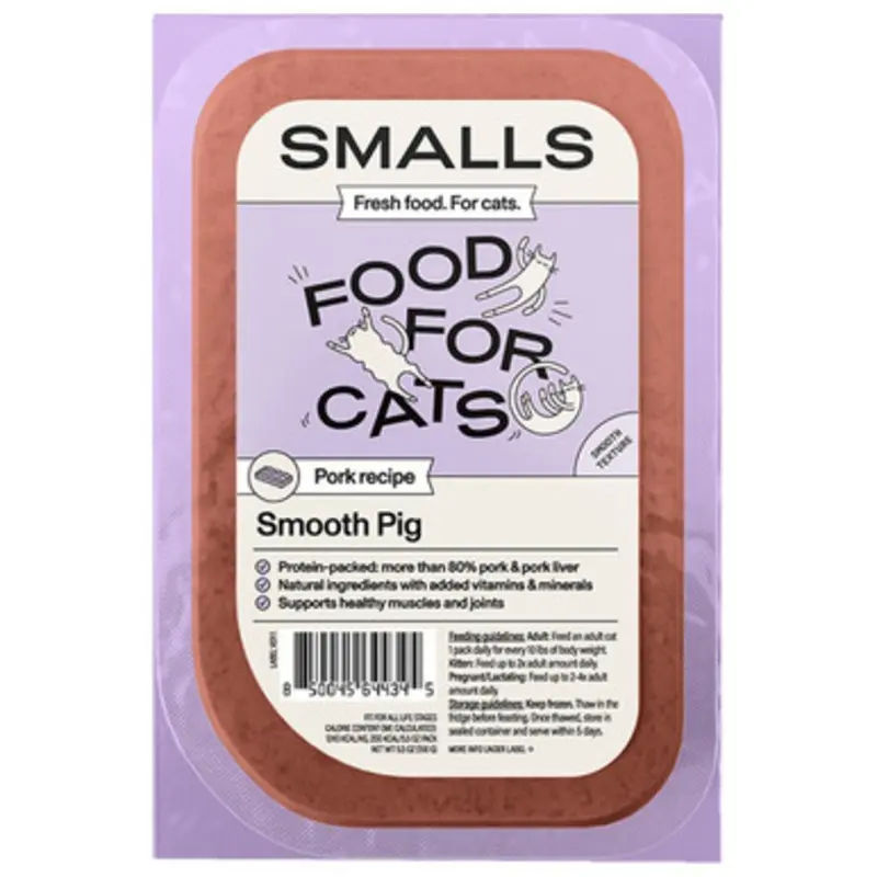 Smalls Gently Cooked Smooth Pig Fresh Pork Recipe Pate Cat Food 5.5 oz