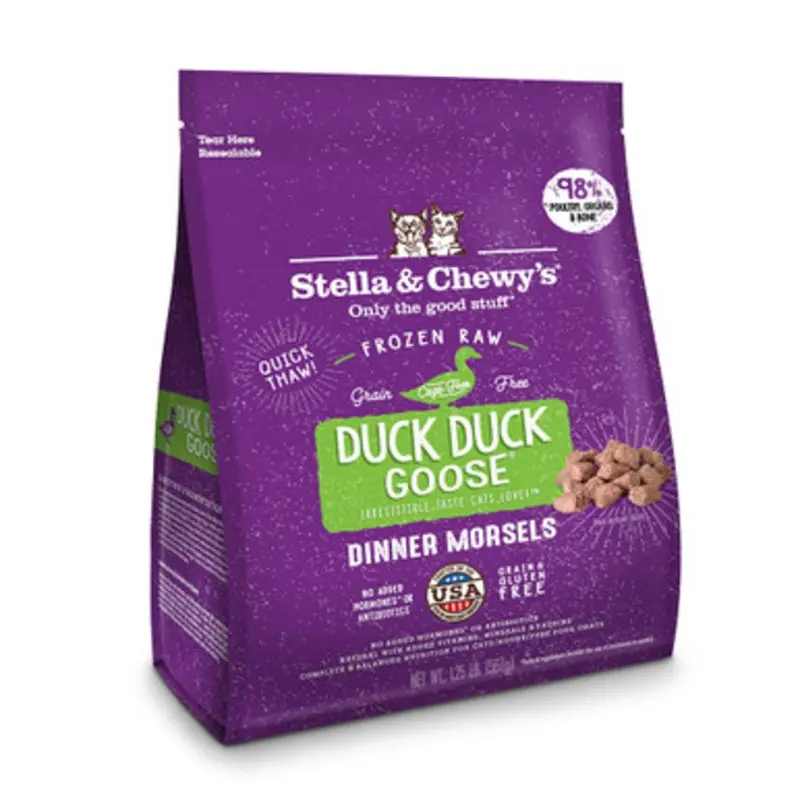Stella & Chewy's Duck Duck Goose Morsels Frozen Raw Cat Food 1.25 lb