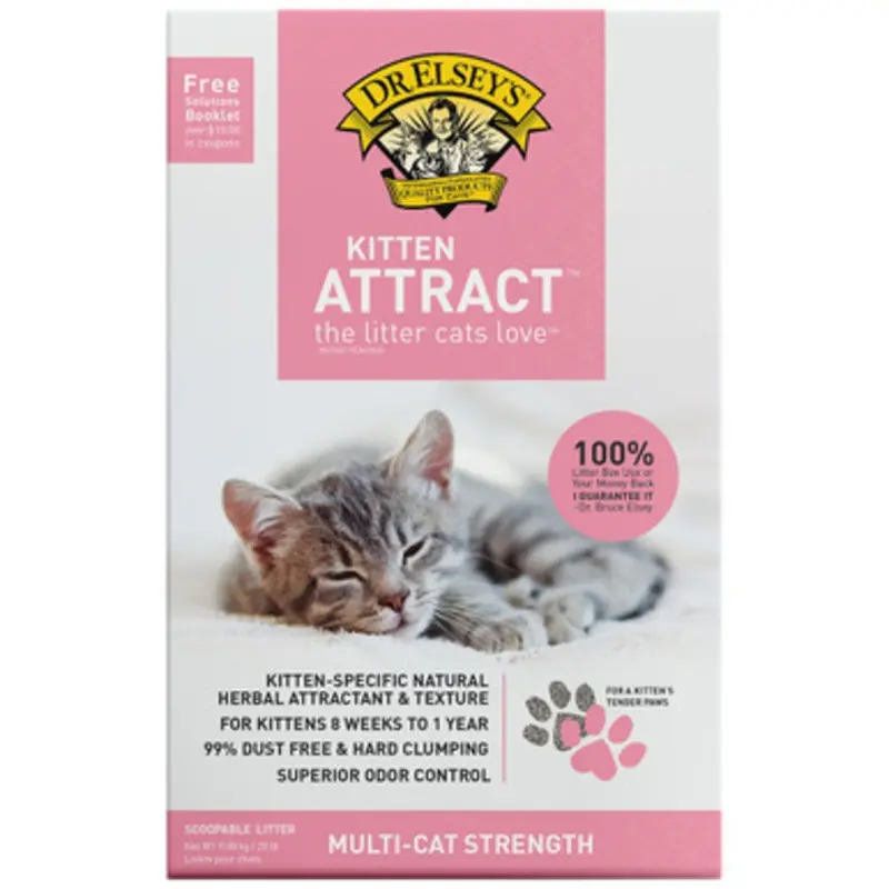Dr. Elsey's Precious Kitten Attract Scoopable Cat Litter 20 lb