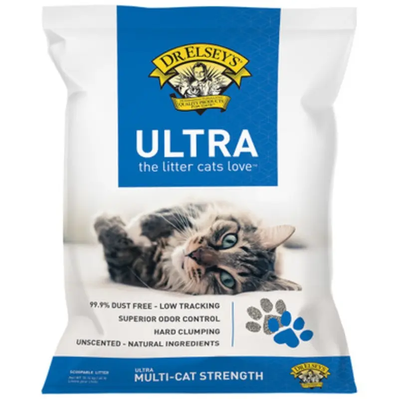 Dr. Elsey's Ultra Multi-Cat Strength Unscented Clumping Cat Litter 20 lb