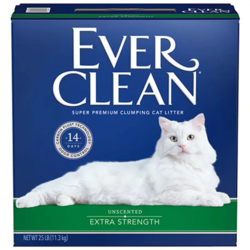 Ever Clean Unscented Extra Strength Super Premium Clumping Cat Litter 25 lb