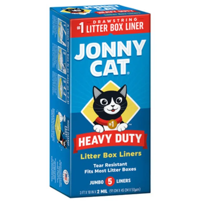 Jonny Cat Heavy Duty Litter Box Liners Jumbo - 5 ct
