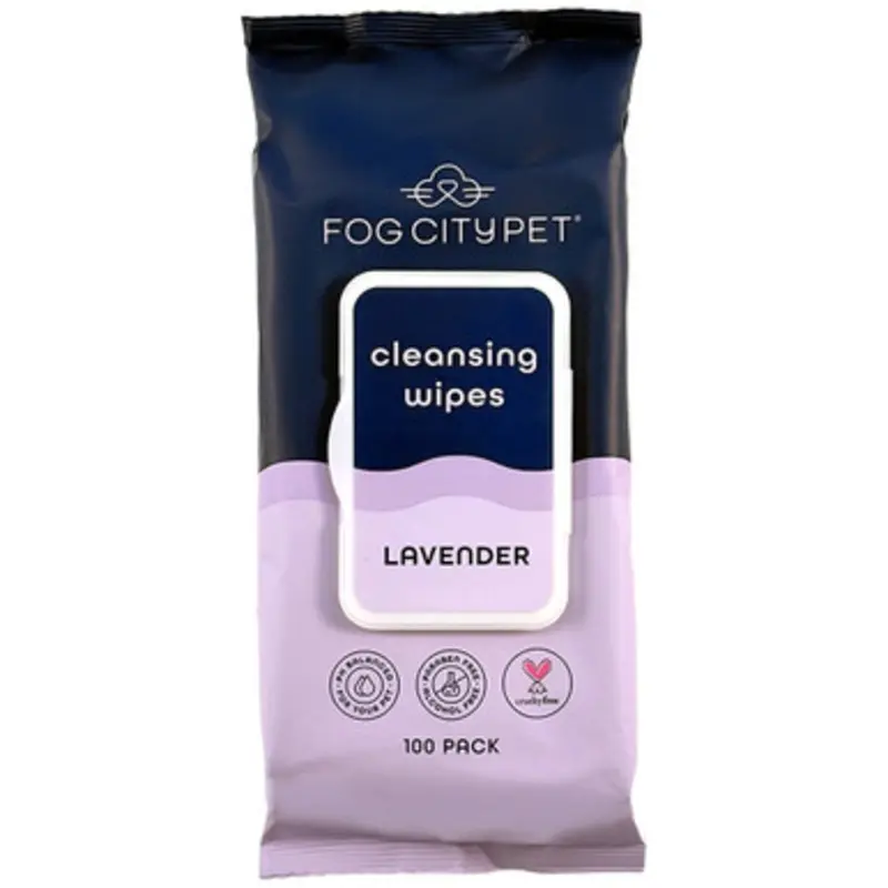 Fog City Pet Lavender Scented Cleansing Wipes for Dogs & Cats 100 pk