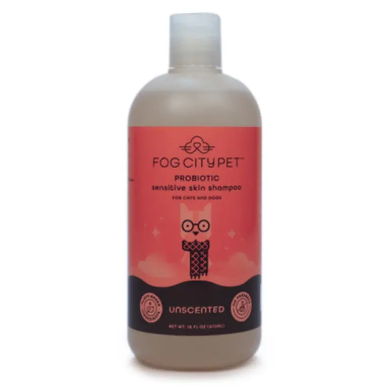 Fog City Pet Probiotic Sensitive Skin Unscented Shampoo for Dogs & Cats 16 fl oz