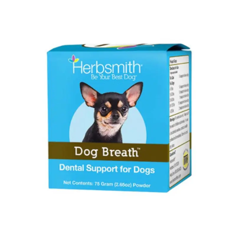 Herbsmith Dog Breath Dental Support Powder for Dogs 2.65 oz