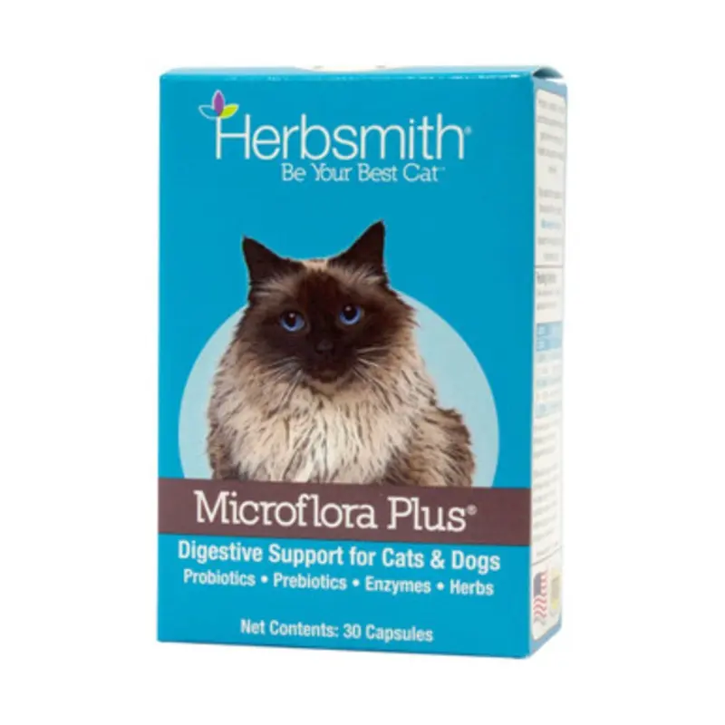 Herbsmith Microflora Plus Digestive Support for Cats & Dogs 30 ct