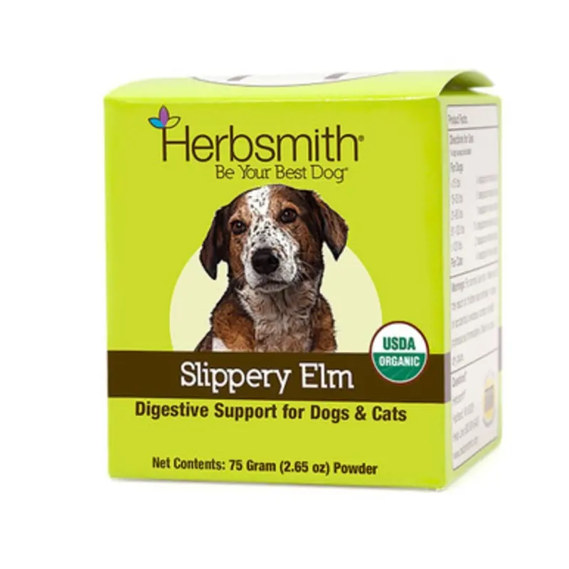 Herbsmith Slippery Elm Digestive Support for Dogs & Cats 75 g
