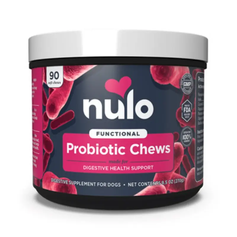 Nulo Functional Probiotic Chews Dog Supplement 90 ct