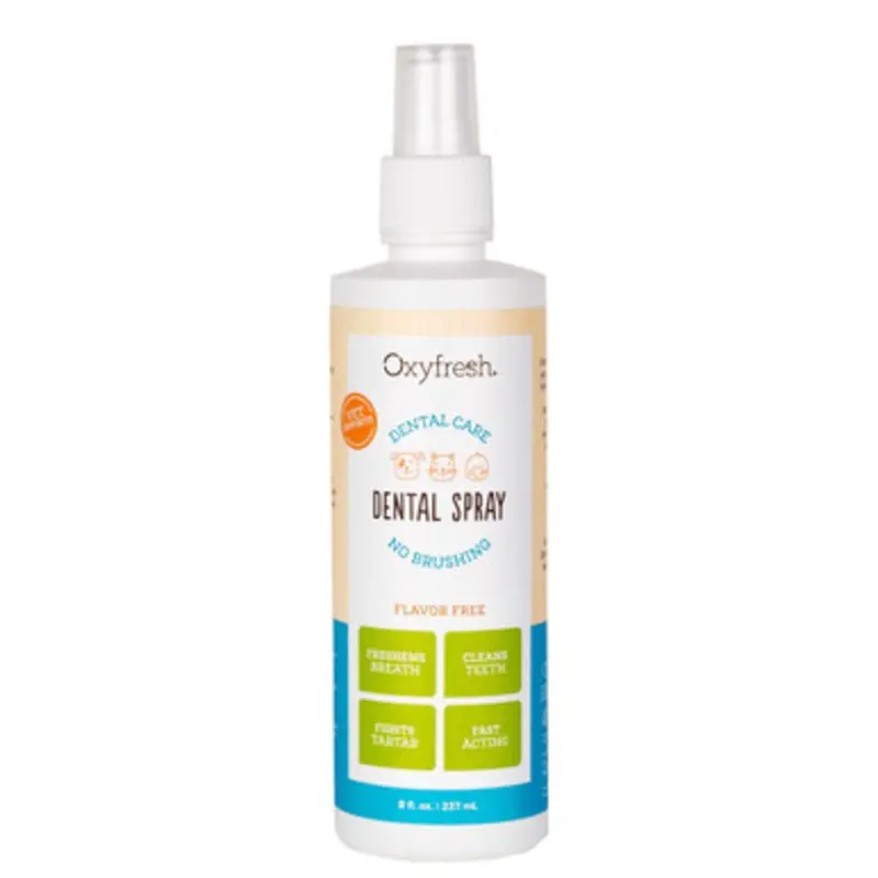 Oxyfresh Dental Care No Brushing Dental Spray for Dogs & Cats 8 fl oz