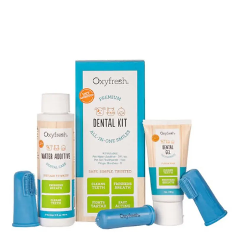 Oxyfresh Premium Dental Kit All-In-One-Smiles for Dogs & Cats Small