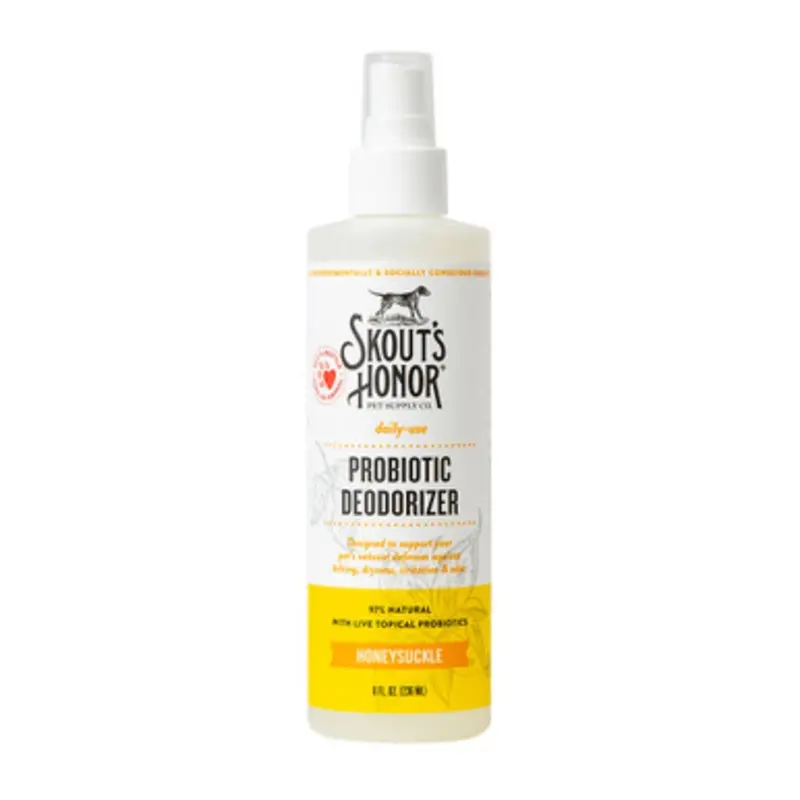 Skout's Honor Daily Use Honeysuckle Probiotic Deodorizer Spray for Dogs & Cats 8 fl oz