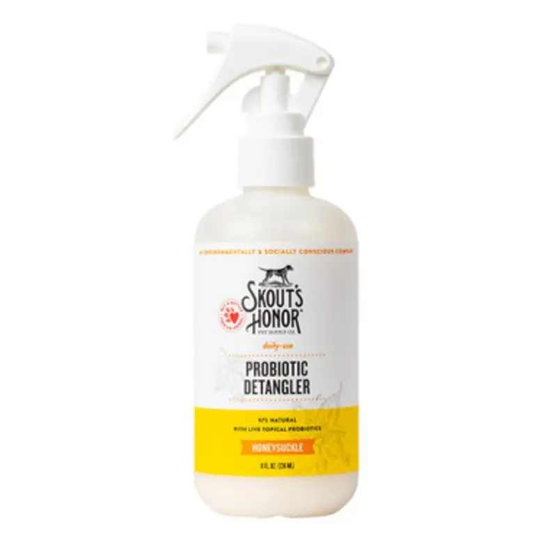 Skout's Honor Daily Use Honeysuckle Probiotic Detangler Spray for Dogs & Cats 8 fl oz