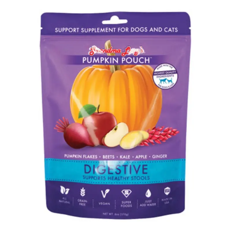 Grandma Lucy's Pumpkin Pouch Digestive Supplement for Dogs & Cats 6 oz
