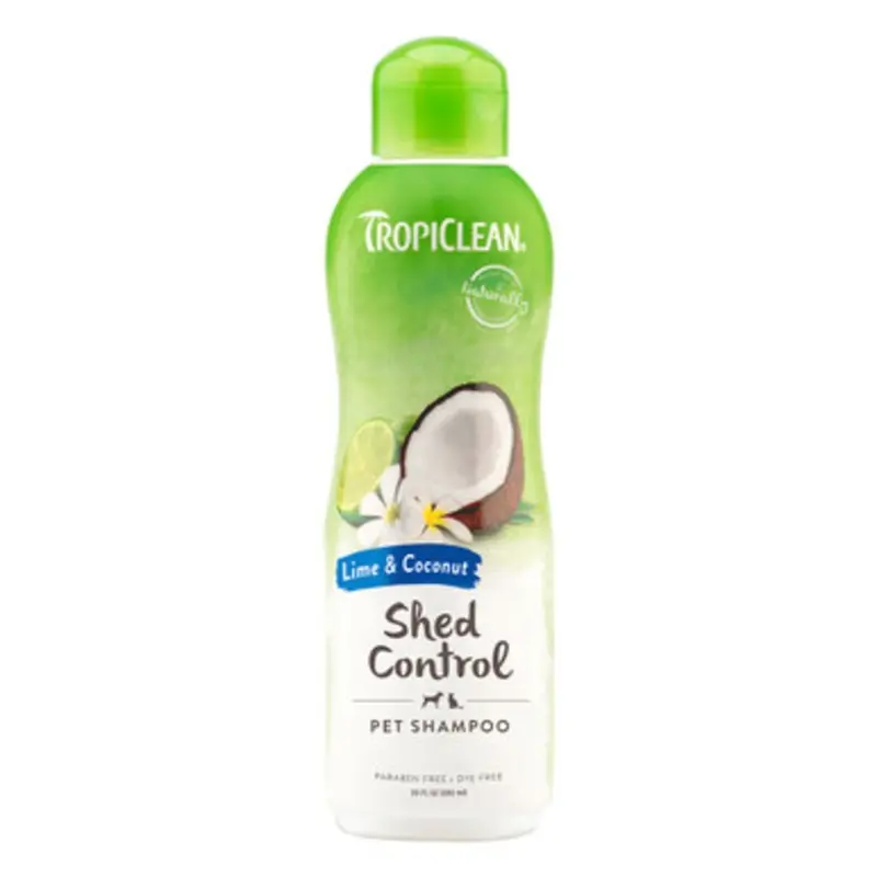 TropiClean Lime & Coconut Shed Control Cat & Dog Shampoo 20 fl oz
