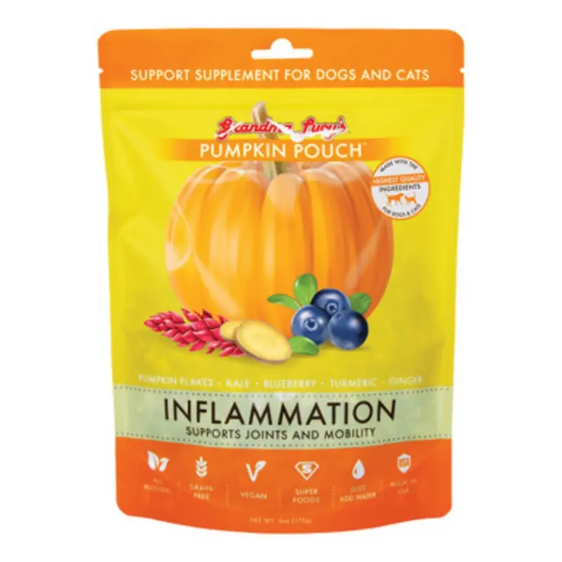 Grandma Lucy's Pumpkin Pouch Inflammation Support Supplement for Dogs & Cats 6 oz