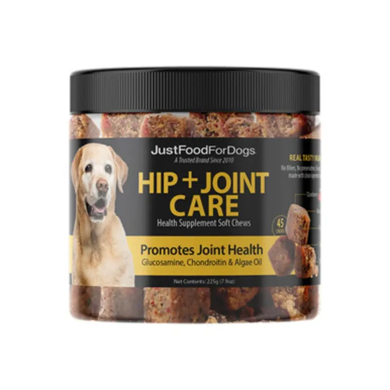JustFoodForDogs Hip + Joint Care Soft Chews Dog Supplement 45 ct