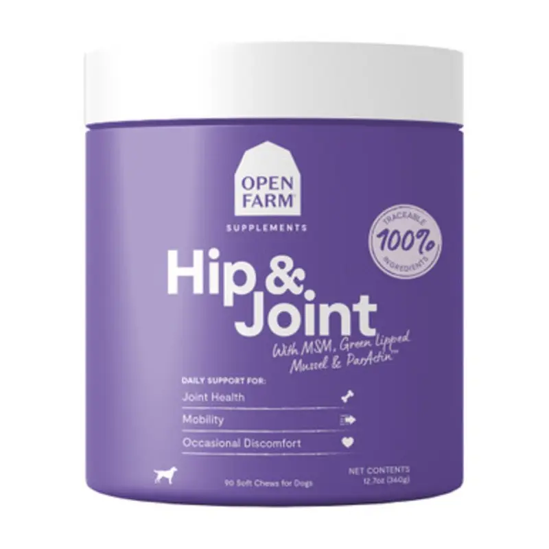 Open Farm Hip & Joint Chews Dog Supplement 90 ct