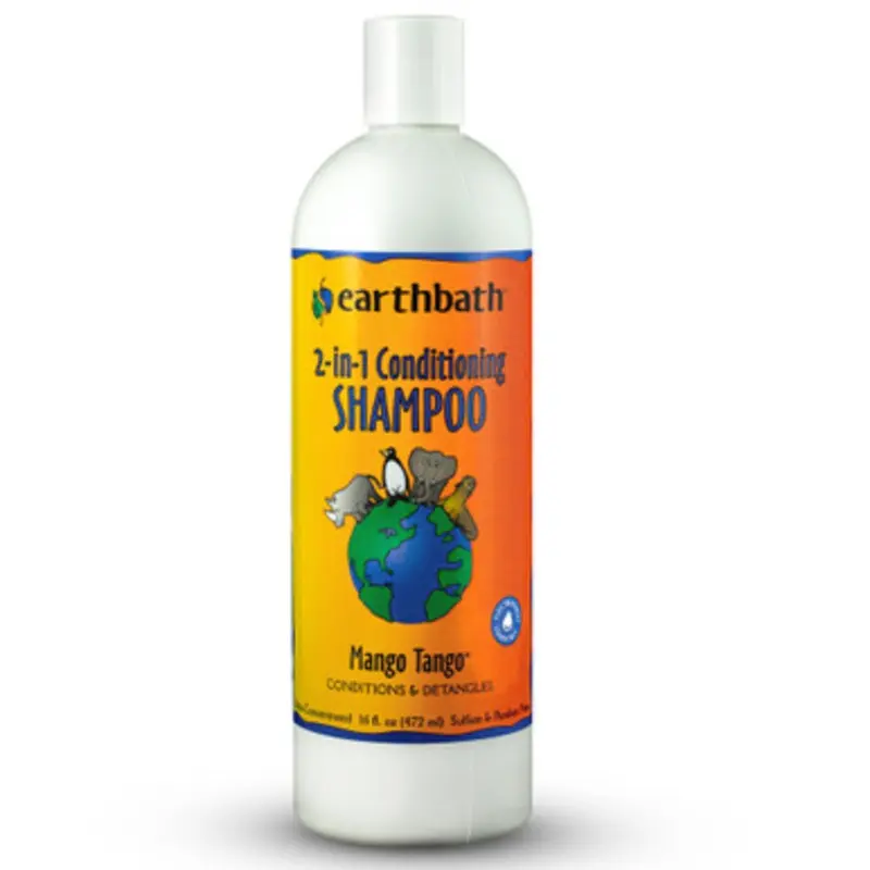 Earthbath 2-in-1 Mango Tango Conditioning Shampoo for Pets 16 fl oz