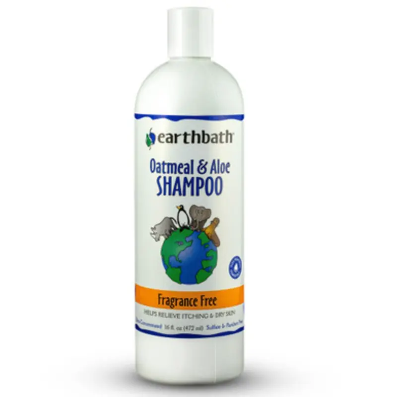 Earthbath Oatmeal & Aloe, Fragrance Free Pet Shampoo  16 fl oz