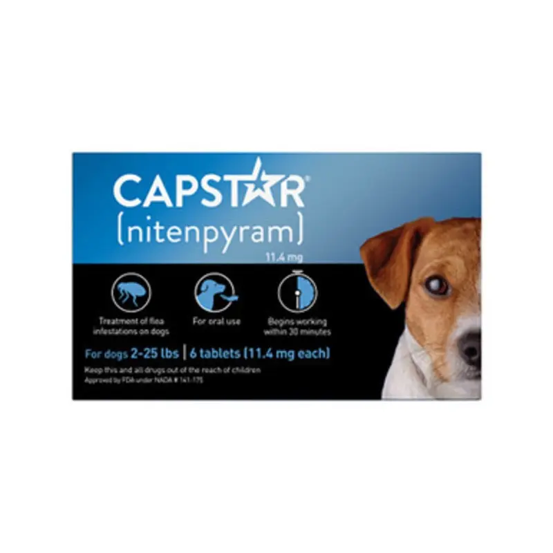 Capstar Oral Flea Treatment for Dogs 2-25 lbs 6 ct