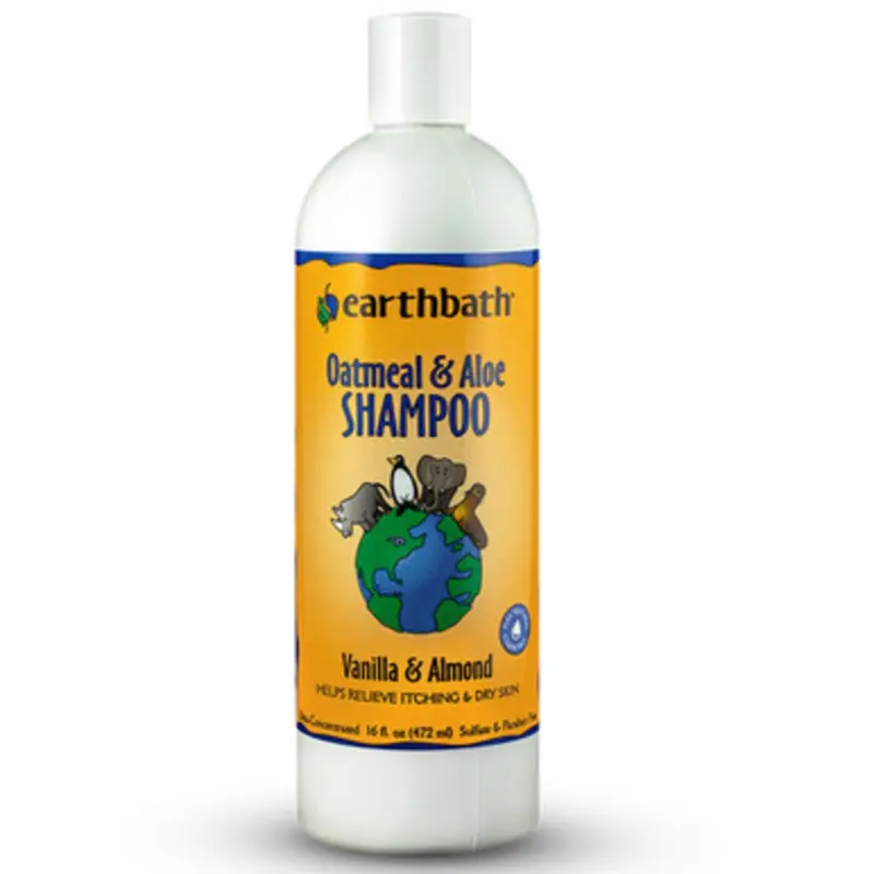 Earthbath Oatmeal & Aloe, Vanilla & Almond Pet Shampoo  16 fl oz