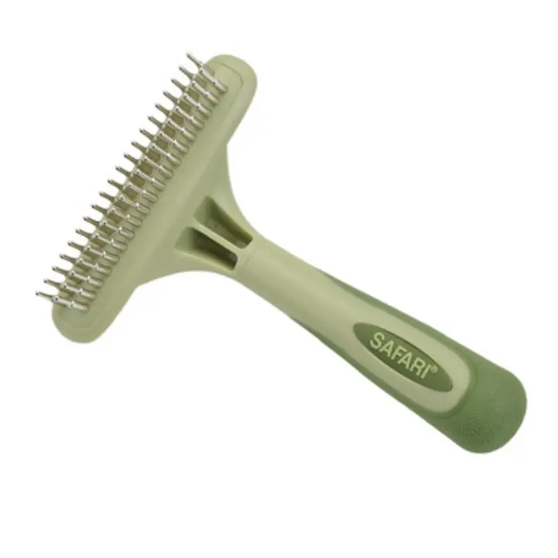 Safari Dog Double Row Undercoat Rake for Dogs One Size