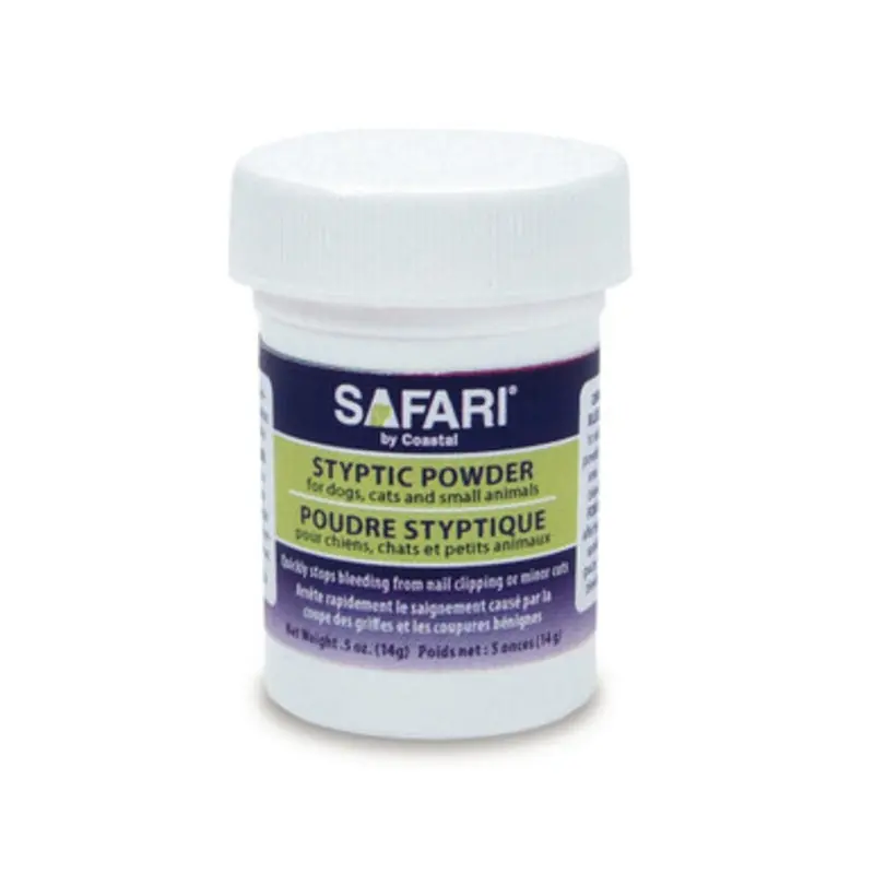 Safari Pet Styptic Powder for Dogs, Cats and Small Animals 0.5 oz