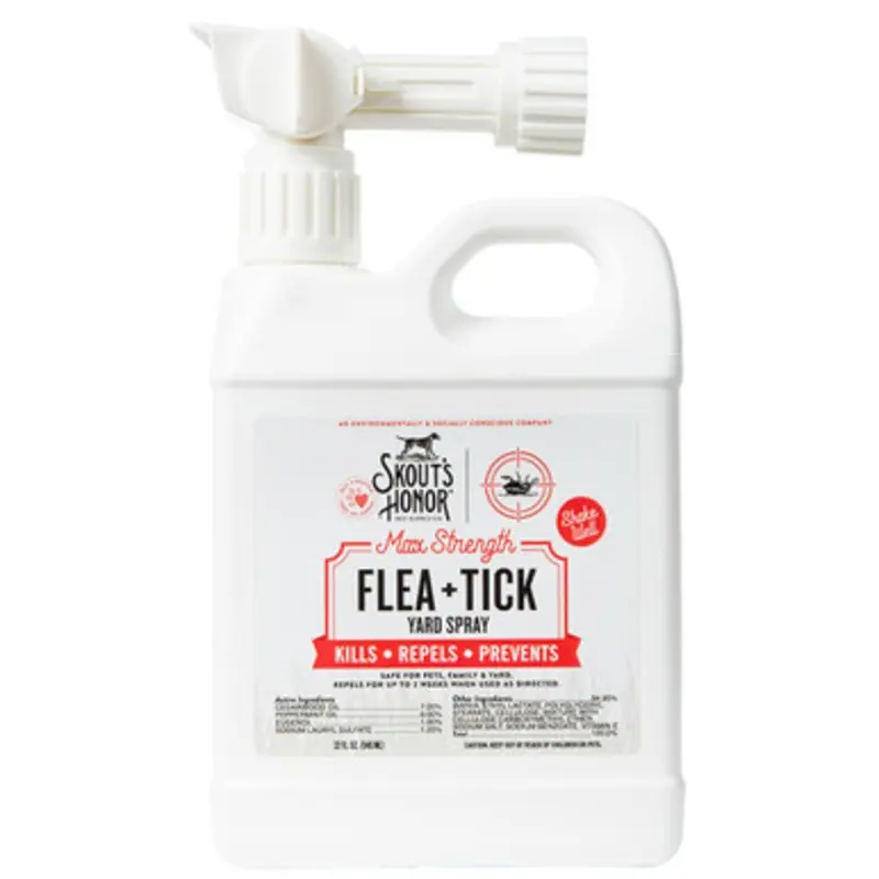 Skout's Honor Max Strength Flea + Tick Spray for Yard 32 fl oz