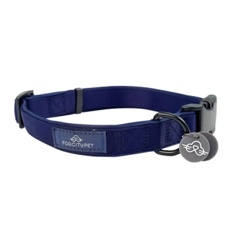Fog City Pet Navy Blue Daily Wear Dog Collar Small