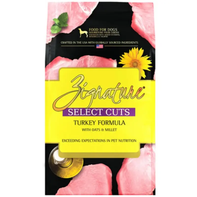 Zignature Select Cuts Turkey Formula w/ Oats & Millet Dry Dog Food 4 lb