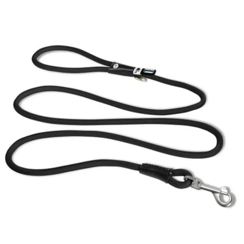 Curli Stretch Comfort Black Dog Leash Medium