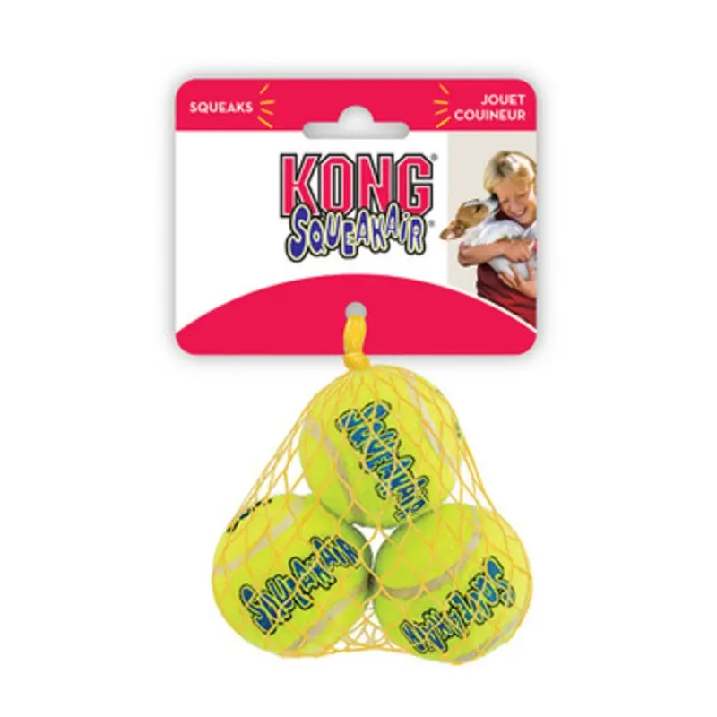 KONG 3-Pack SqueakAir Balls Dog Toy Small