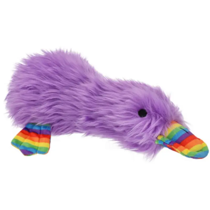 Multipet Purple Pride Duckworth Plush Dog Toy 13"