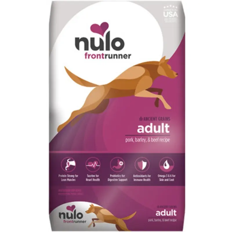 Nulo Frontrunner Ancient Grains Pork, Barley & Beef Recipe Adult Dry Dog Food 3 lb