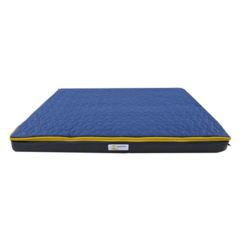 Fetch Your Own Adventure Navy Blue Quilted Dog Mat Small