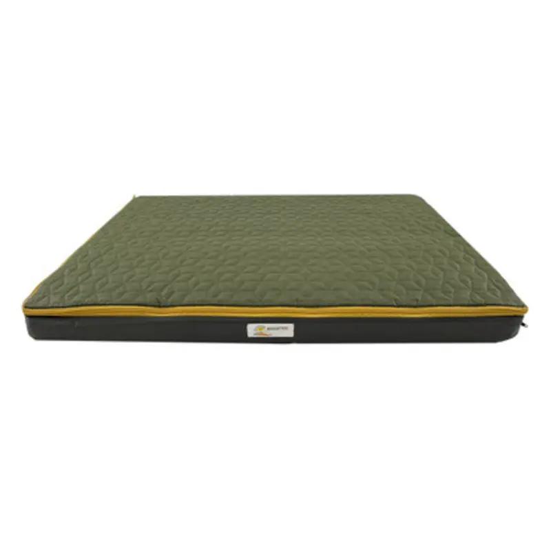 Fetch Your Own Adventure Olive Green Quilted Dog Mat Small