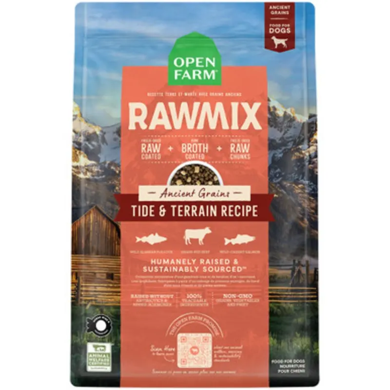 Open Farm RawMix Ancient Grains Tide & Terrain Recipe Dry Dog Food 20 lb
