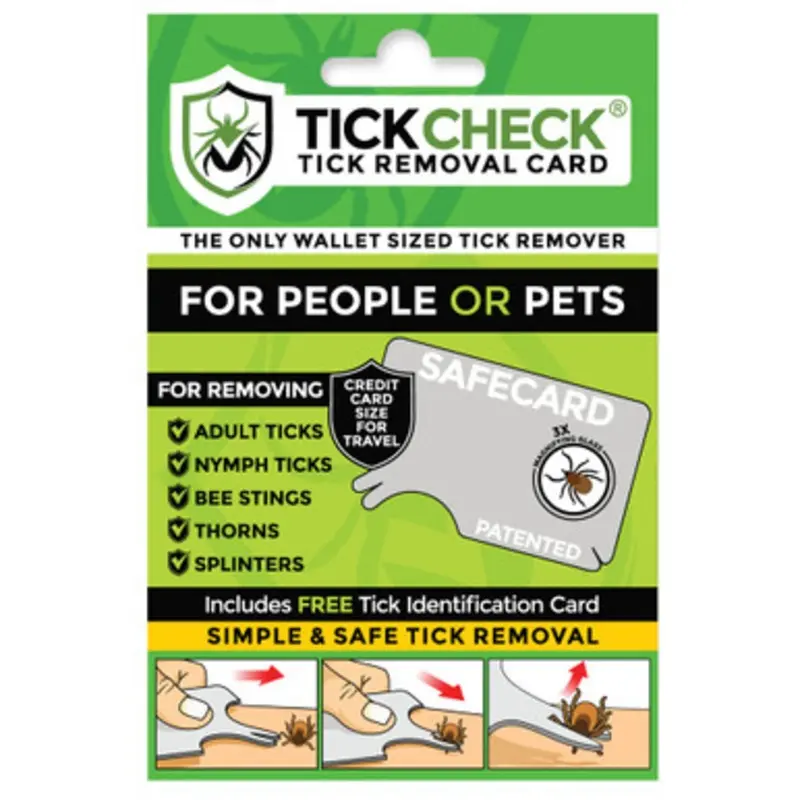 TickCheck Wallet Sized Tick Removal Card 1 ct