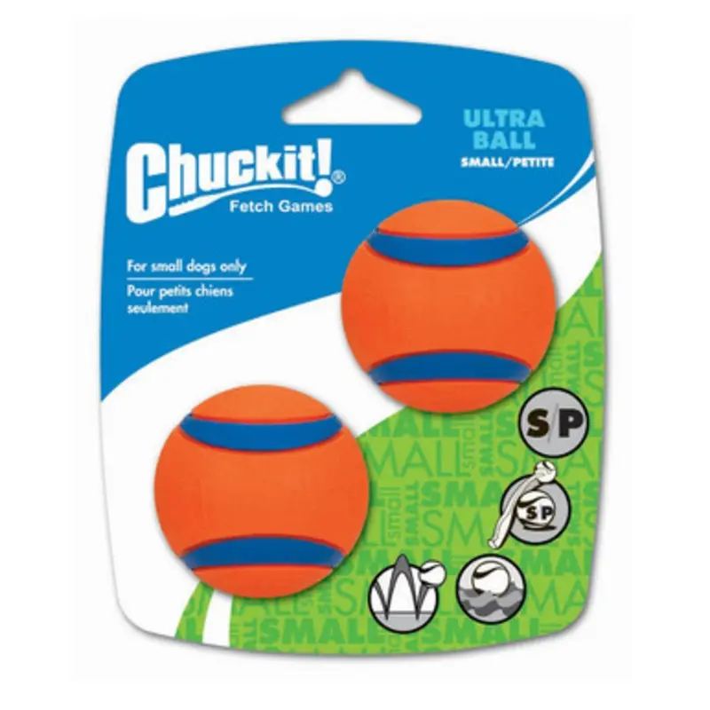 Chuckit! Ultra Ball Dog Toy, 2-Pack Small
