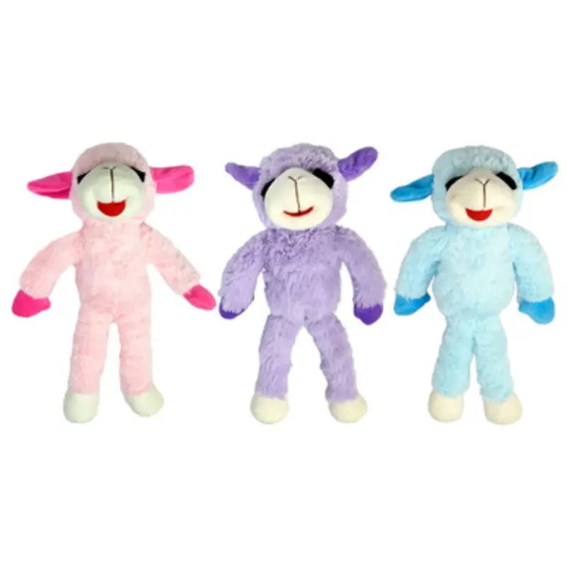 Pet Envy Floppy Lamb Chop Plush Dog Toy, Assorted 7"