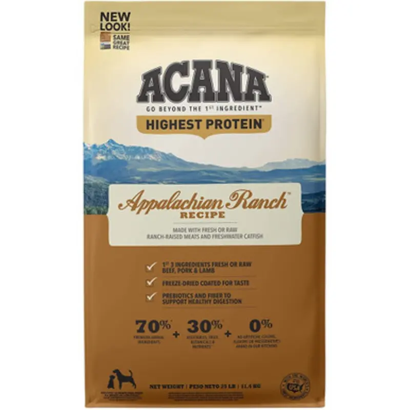 Acana Appalachian Ranch Recipe Dry Dog Food 23.5 lb