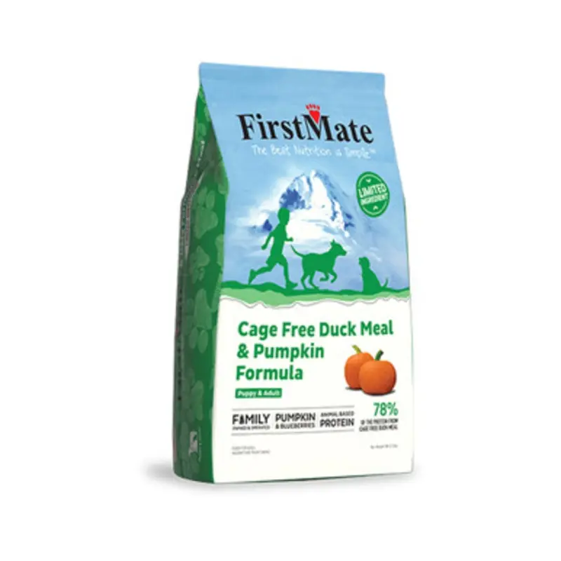 FirstMate Limited Ingredient Cage Free Duck Meal & Pumpkin Formula Dry Dog Food 5 lb