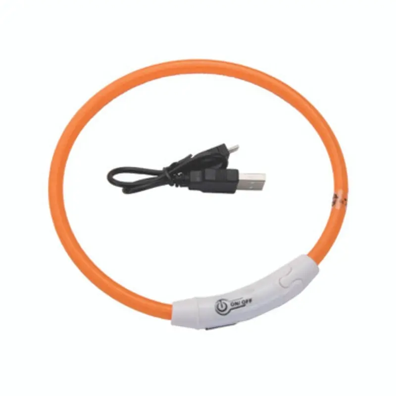 Coastal USB Light-Up Neck Ring Dog Collar 24"