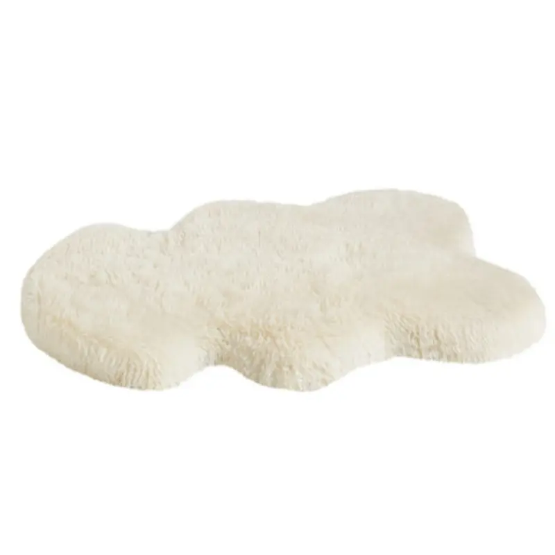 Friends Forever Cream Shaggy Fur Mat Dog Bed Medium